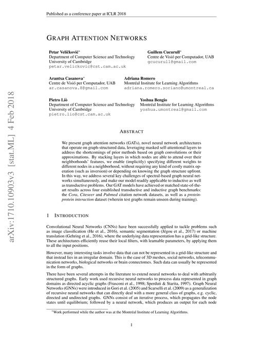 Main figure for Graph Attention Networks