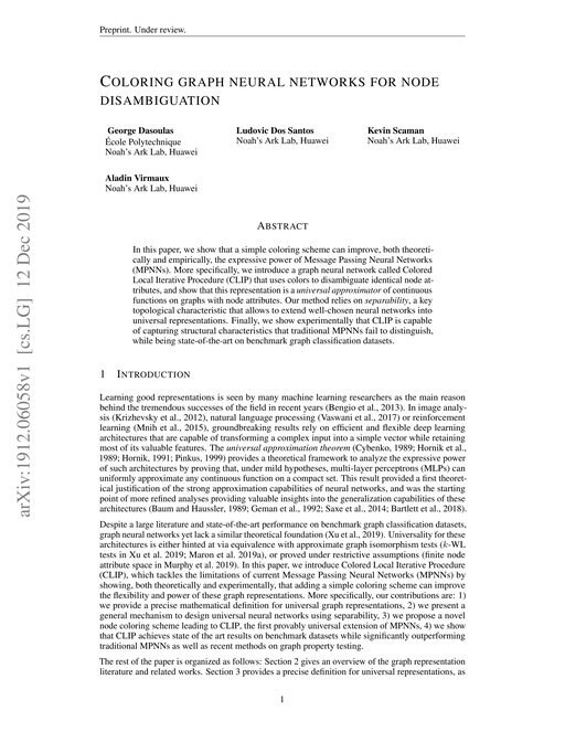 Main figure for Coloring graph neural networks for node disambiguation