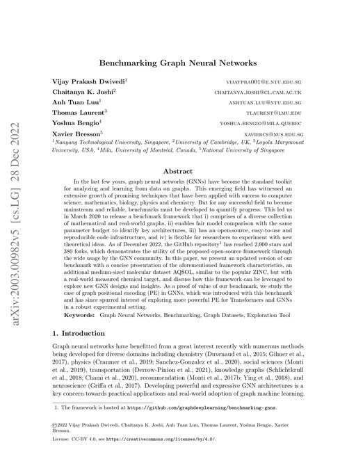 Main figure for GNNBenchmark