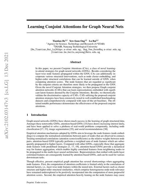 Main figure for Learning Conjoint Attentions for Graph Neural Nets