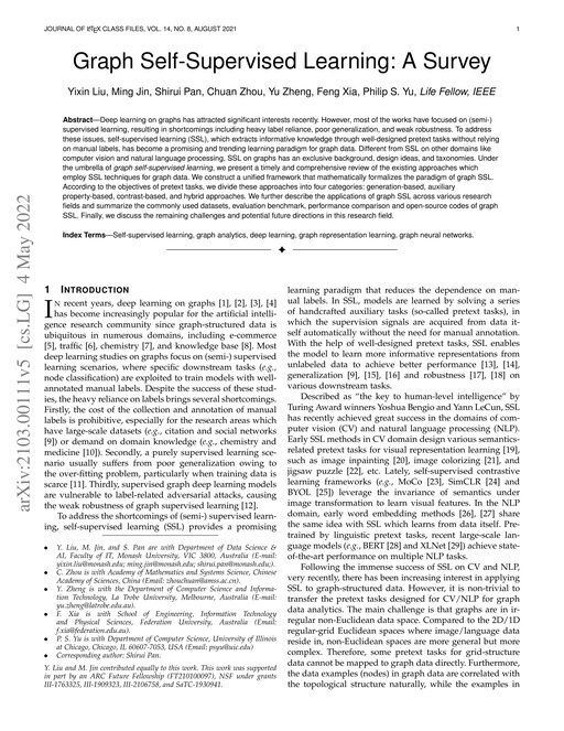 Main figure for Graph Self-Supervised Learning: A Survey