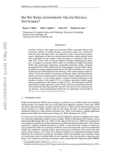 Main figure for Do We Need Anisotropic Graph Neural Networks?