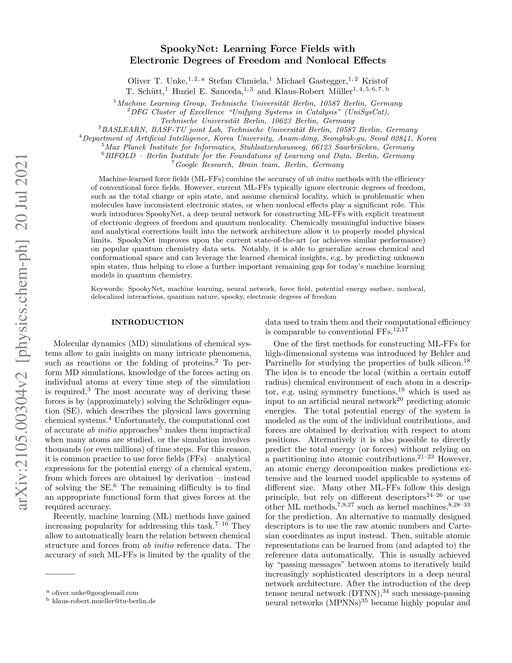 Main figure for SpookyNet: Learning force fields with electronic degrees of freedom and nonlocal effects