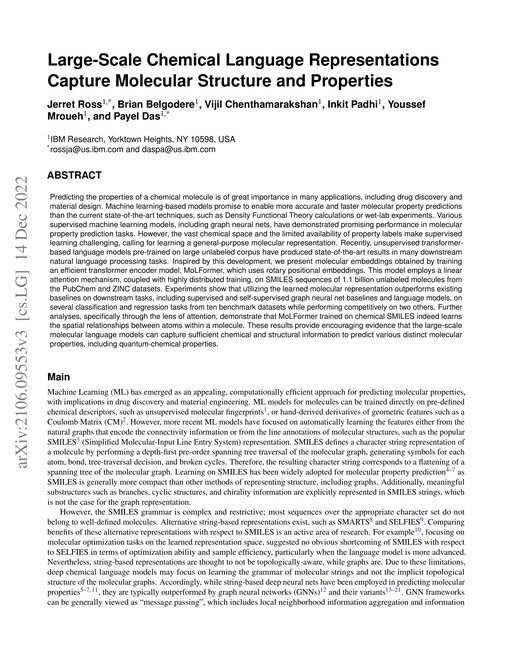 Main figure for How Much Structural Information Large Scale Molecular Language Representations Can Capture?