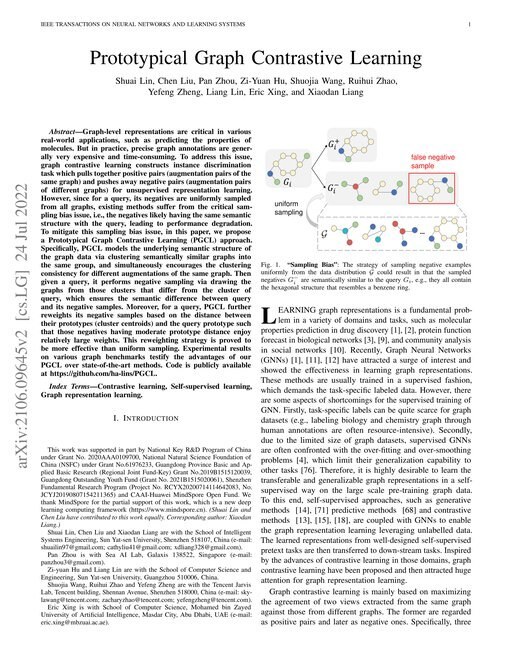 Main figure for Prototypical Graph Contrastive Learning