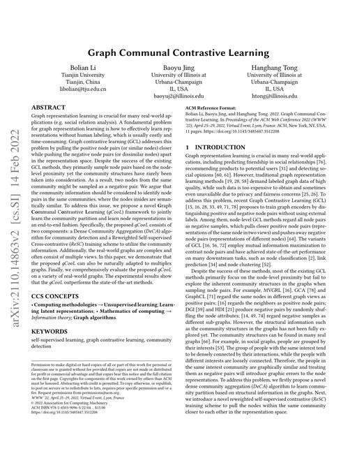 Main figure for Graph Communal Contrastive Learning