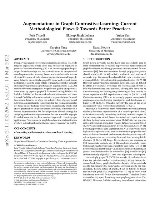 Main figure for Augmentations in Graph Contrastive Learning: Current Methodological Flaws & Towards Better Practices