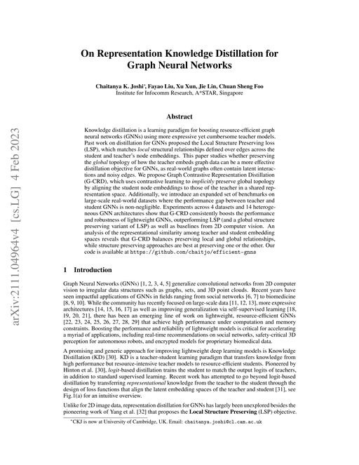 Main figure for On Representation Knowledge Distillation for Graph Neural Networks