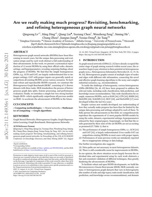 Main figure for Heterogeneous Graph Benchmarks