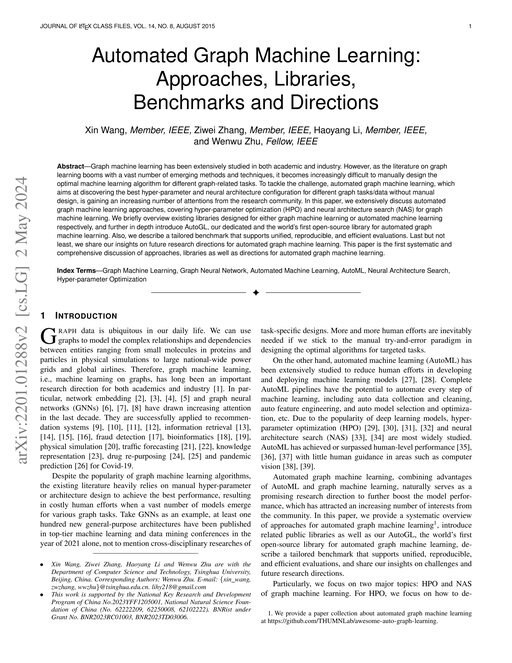 Main figure for Automated Graph Machine Learning: Approaches, Libraries, Benchmarks and Directions