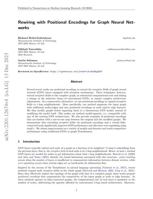 Main figure for Rewiring with Positional Encodings for Graph Neural Networks