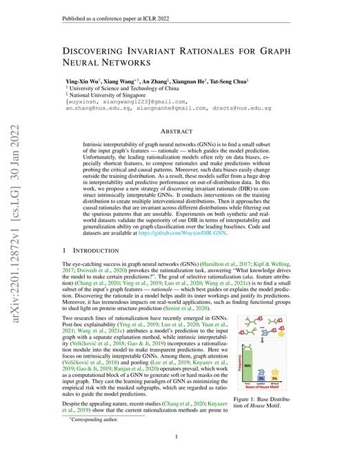 Main figure for Discovering Invariant Rationales for Graph Neural Networks