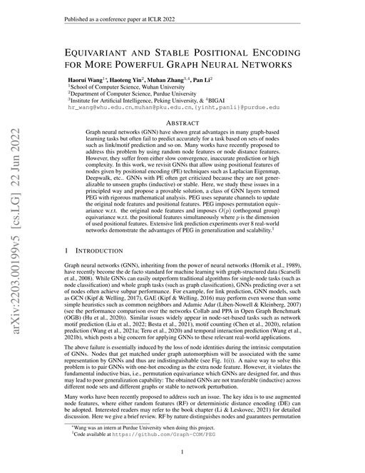 Main figure for Equivariant and Stable Positional Encoding for More Powerful Graph Neural Networks