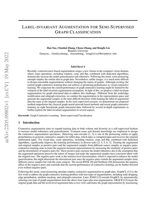 Main figure for Label-invariant Augmentation for Semi-Supervised Graph Classification