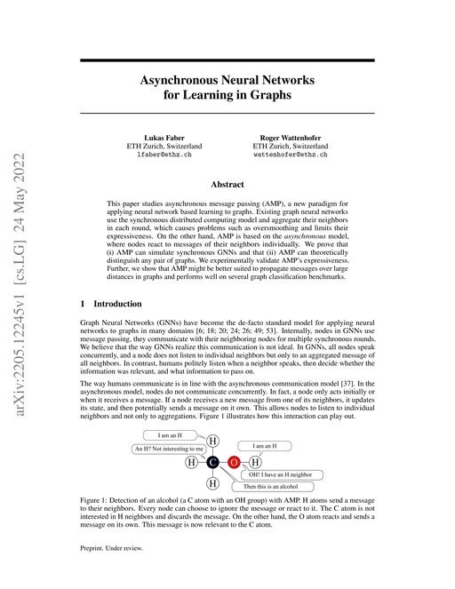 Main figure for Asynchronous Neural Networks for Learning in Graphs