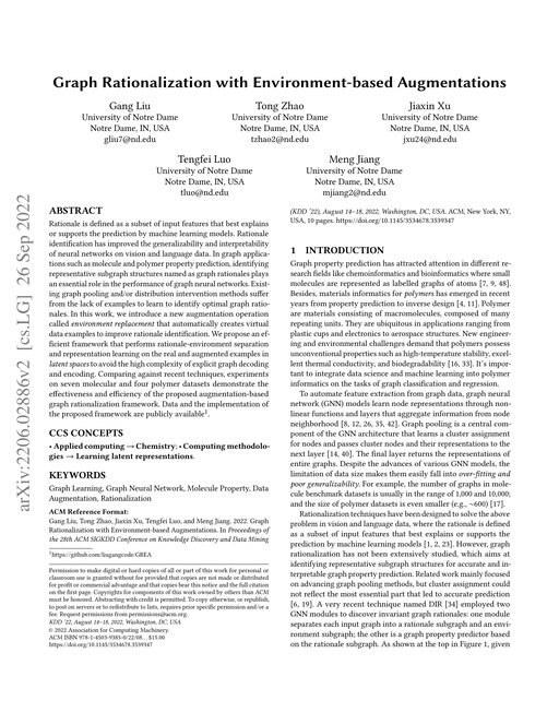 Main figure for Graph Rationalization with Environment-based Augmentations