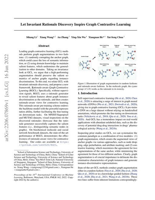 Main figure for Let Invariant Rationale Discovery Inspire Graph Contrastive Learning