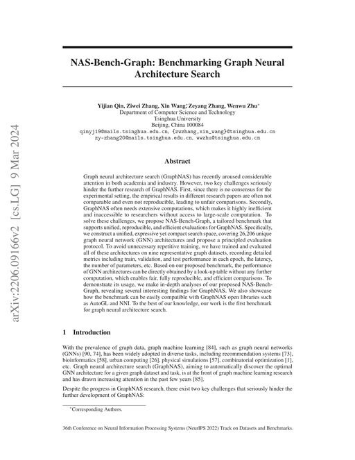 Main figure for NAS-Bench-Graph: Benchmarking Graph Neural Architecture Search