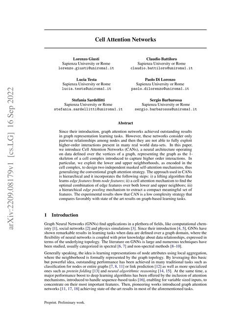 Main figure for Cell Attention Networks