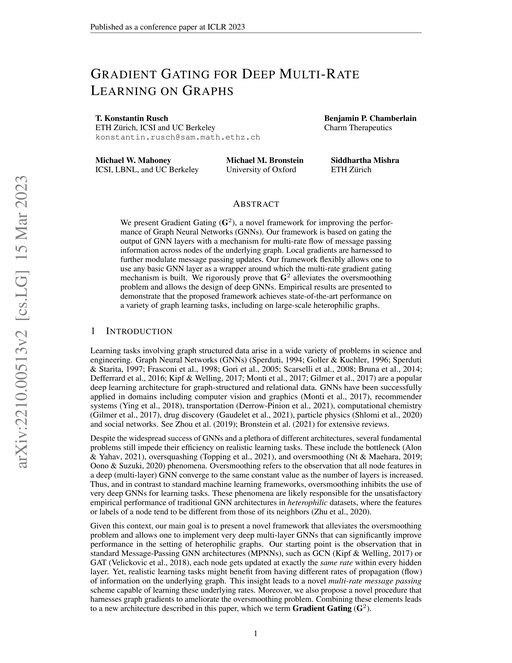 Main figure for Gradient Gating for Deep Multi-Rate Learning on Graphs