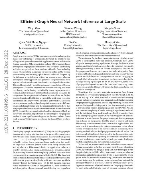 Main figure for Efficient Graph Neural Network Inference at Large Scale