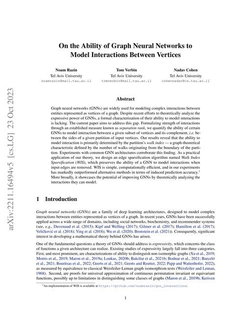 Main figure for On the Ability of Graph Neural Networks to Model Interactions Between Vertices