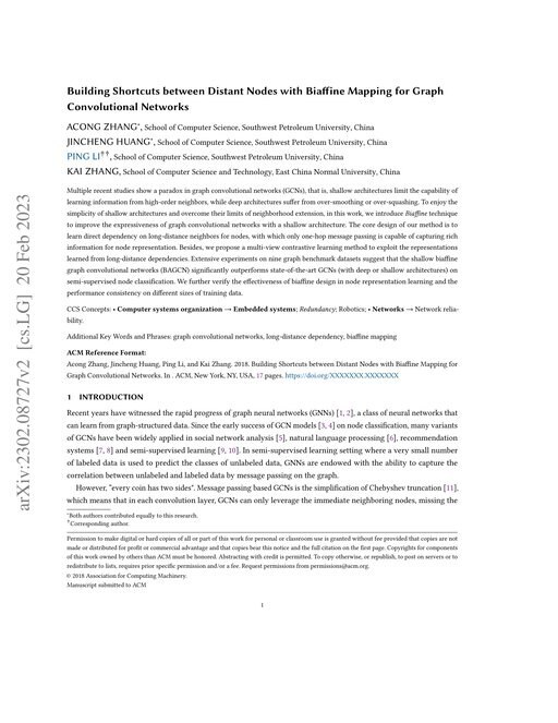 Main figure for Building Shortcuts between Distant Nodes with Biaffine Mapping for Graph Convolutional Networks