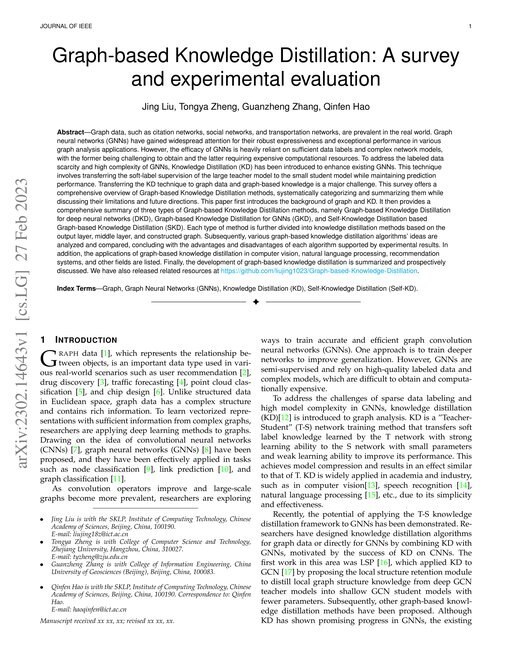 Main figure for Graph-based Knowledge Distillation: A survey and experimental evaluation