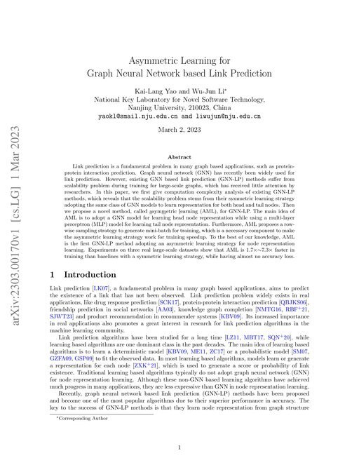 Main figure for Asymmetric Learning for Graph Neural Network based Link Prediction