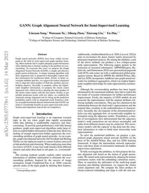 Main figure for GANN: Graph Alignment Neural Network for Semi-Supervised Learning