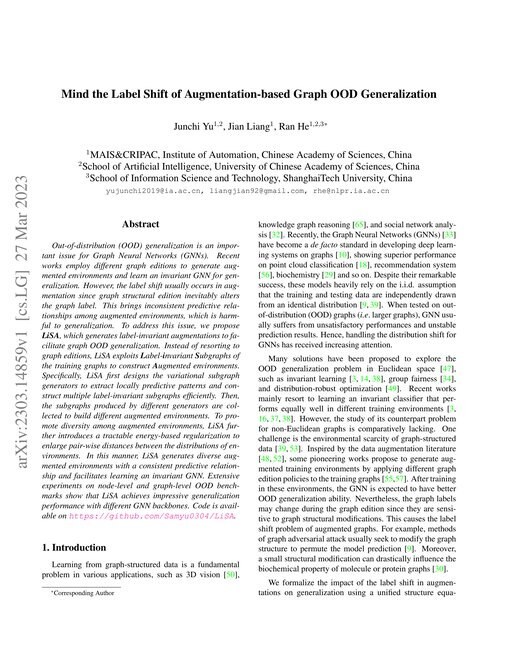 Main figure for Mind the Label Shift of Augmentation-based Graph OOD Generalization
