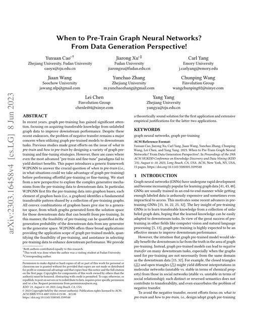Main figure for When to Pre-Train Graph Neural Networks? From Data Generation Perspective!
