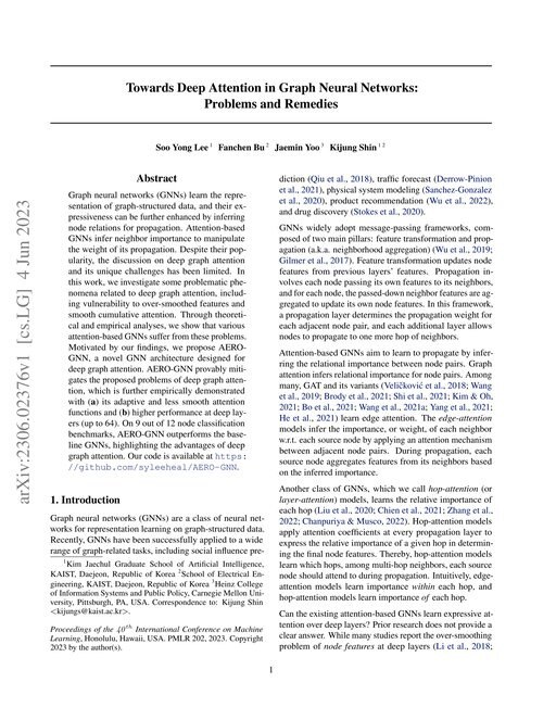 Main figure for Towards Deep Attention in Graph Neural Networks: Problems and Remedies