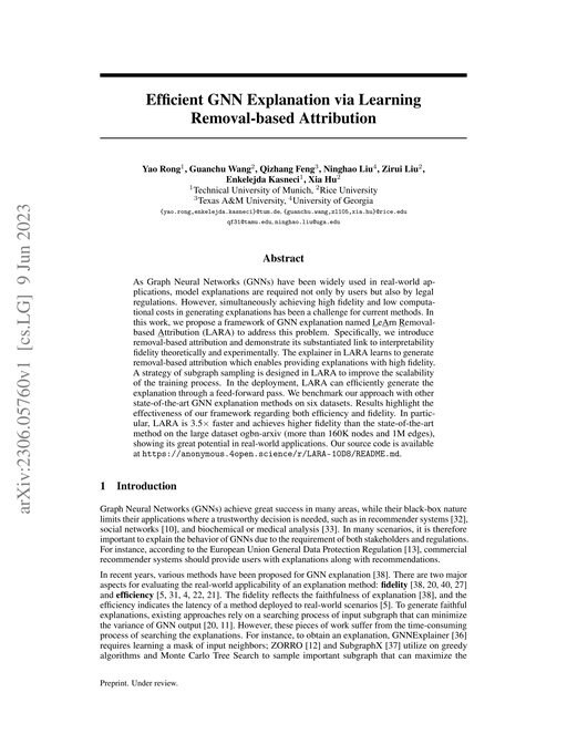 Main figure for Efficient GNN Explanation via Learning Removal-based Attribution