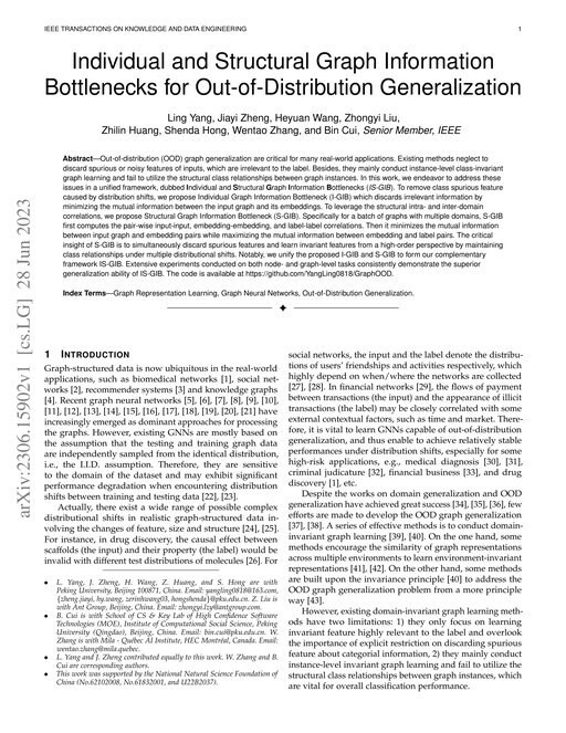 Main figure for Individual and Structural Graph Information Bottlenecks for Out-of-Distribution Generalization