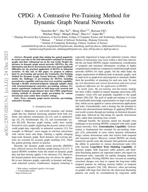Main figure for CPDG: A Contrastive Pre-Training Method for Dynamic Graph Neural Networks