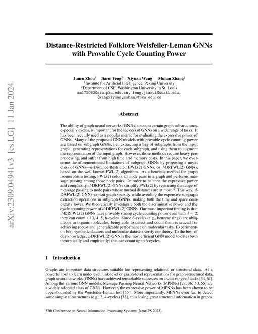 Main figure for Distance-Restricted Folklore Weisfeiler-Leman GNNs with Provable Cycle Counting Power