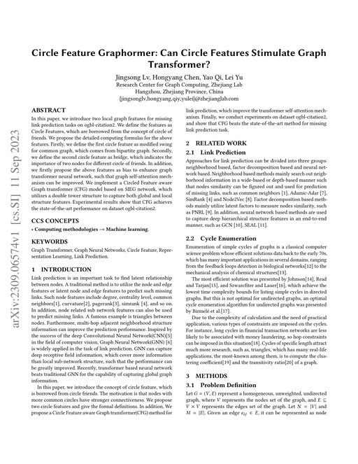Main figure for Circle Feature Graphormer: Can Circle Features Stimulate Graph Transformer?
