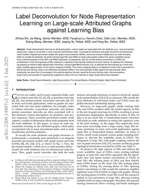 Main figure for Label Deconvolution for Node Representation Learning on Large-scale Attributed Graphs against Learning Bias