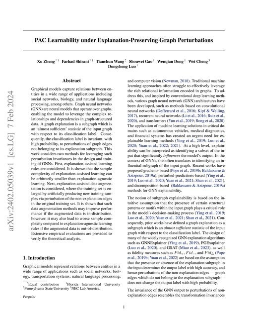 Main figure for PAC Learnability under Explanation-Preserving Graph Perturbations