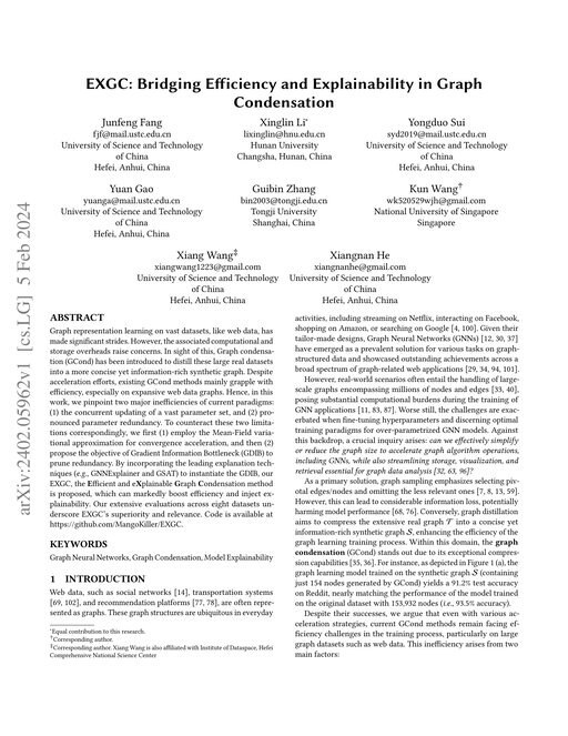 Main figure for EXGC: Bridging Efficiency and Explainability in Graph Condensation