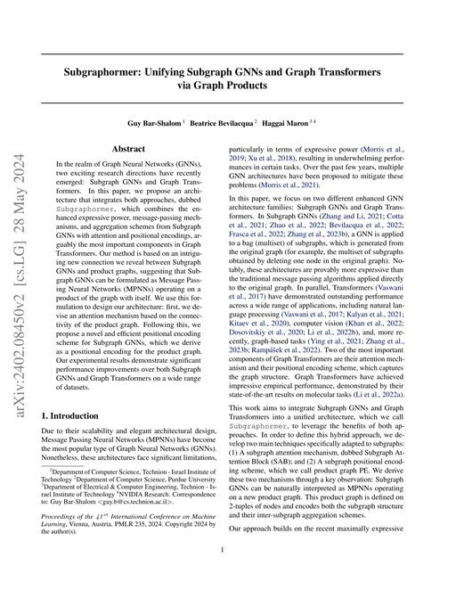 Main figure for Subgraphormer: Unifying Subgraph GNNs and Graph Transformers via Graph Products
