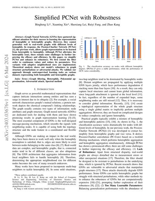 Main figure for Simplified PCNet with Robustness