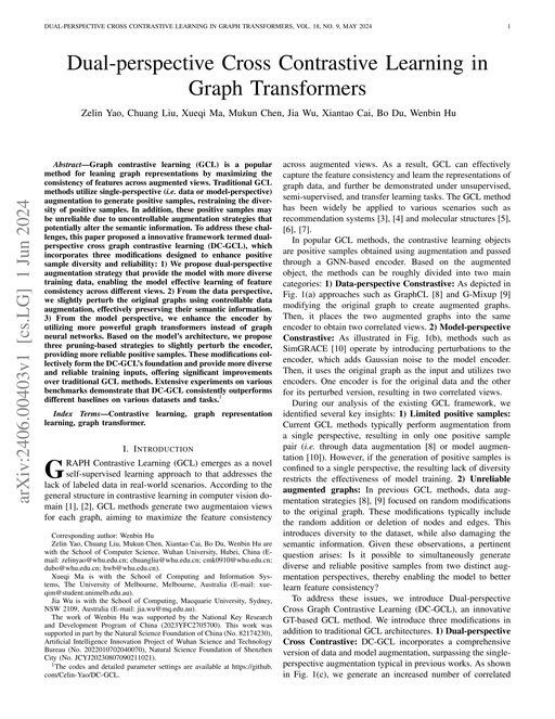 Main figure for Dual-perspective Cross Contrastive Learning in Graph Transformers