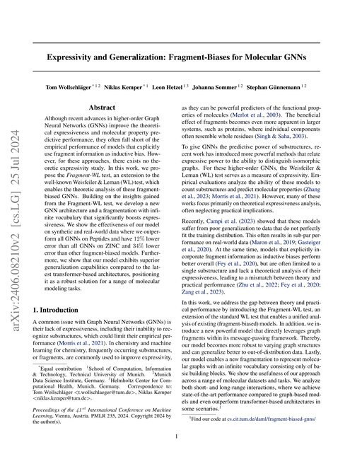 Main figure for Expressivity and Generalization: Fragment-Biases for Molecular GNNs