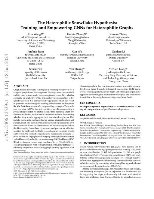 Main figure for The Heterophilic Snowflake Hypothesis: Training and Empowering GNNs for Heterophilic Graphs