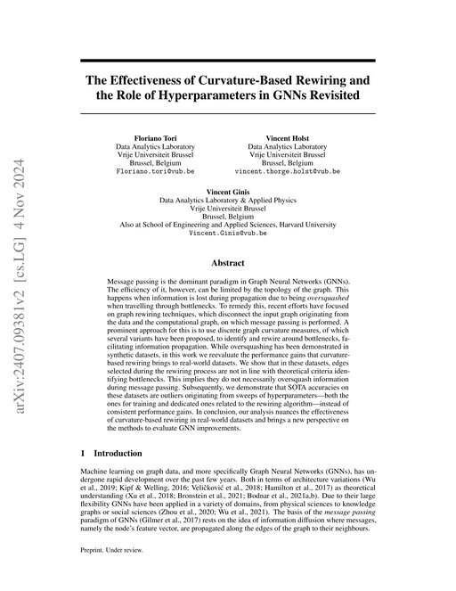 Main figure for The Effectiveness of Curvature-Based Rewiring and the Role of Hyperparameters in GNNs Revisited
