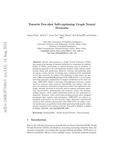 Main figure for Towards Few-shot Self-explaining Graph Neural Networks