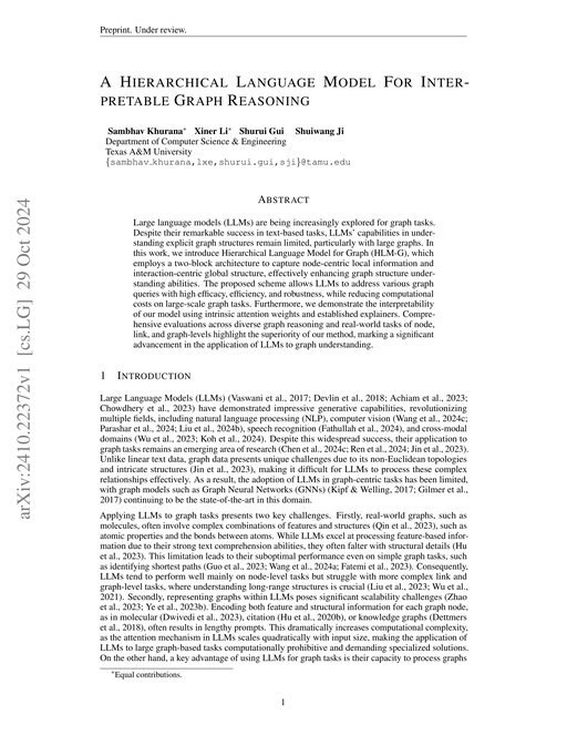 Main figure for A Hierarchical Language Model For Interpretable Graph Reasoning