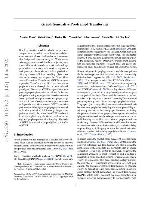 Main figure for Graph Generative Pre-trained Transformer